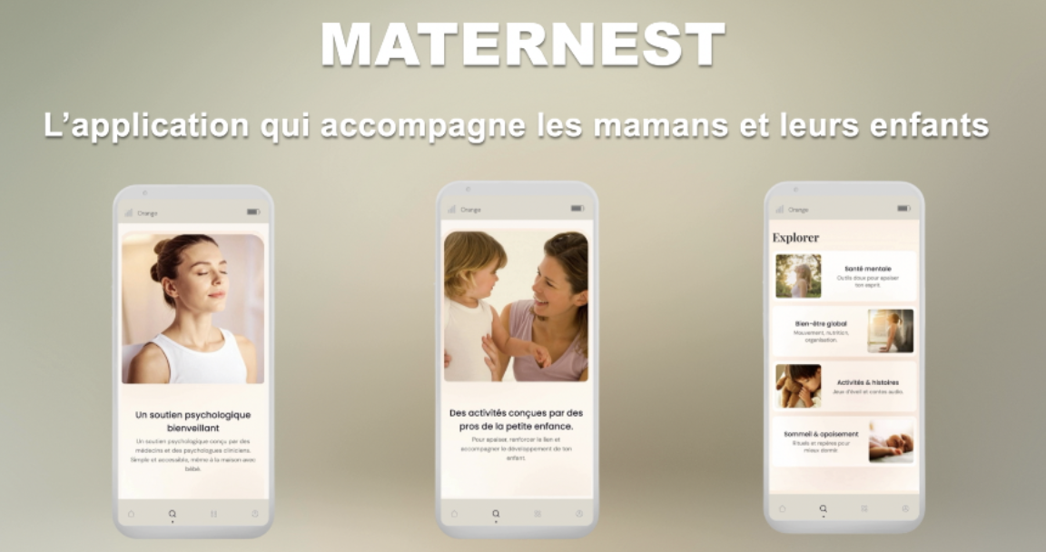 Aperçu de l'application Maternest